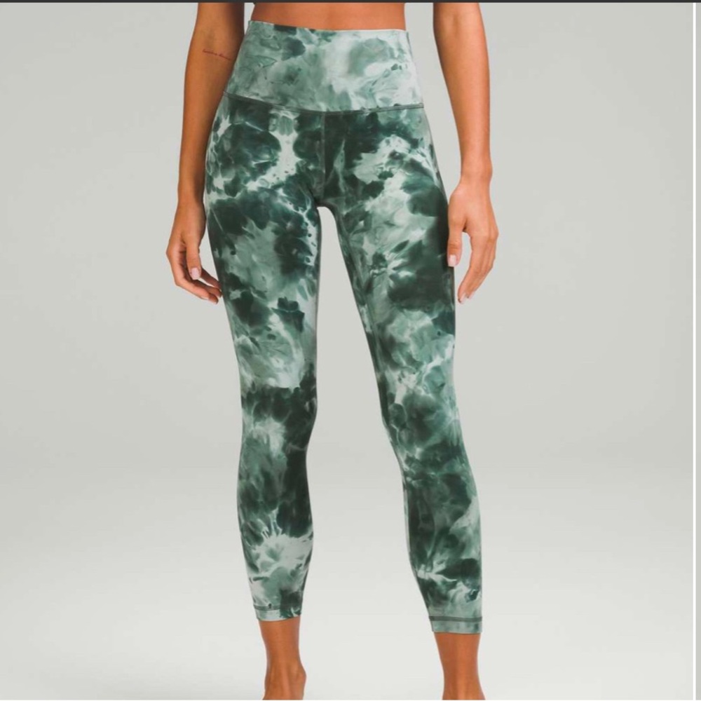 Lululemon Green Tie-Dye Leggings